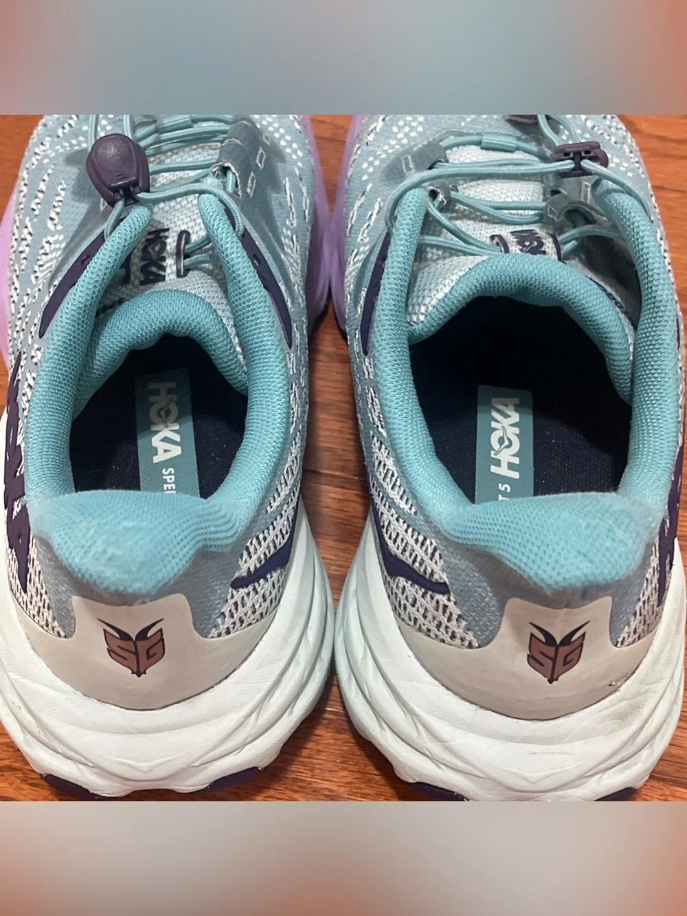 Hoka One One Speedgoat 5 Ocean Mist Lilac 1134470 Sz 6.5 MD
